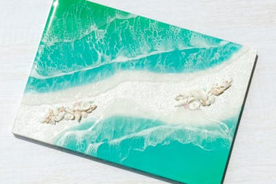 沖縄北谷】当日参加大歓迎！「スクエアA4型」レジンアート体験