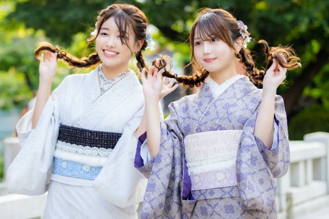 【町田・着物レンタル】女性限定学割プラン！ヘアセット付き！大人気レトロモダンまで好きな着物が選べる♪