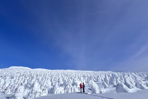 【山形・蔵王】樹氷スノーハイキング 蔵王の大自然がつくる、冬だけの神秘。ガイドと一緒に白銀の世界へ！写真プレゼント付き