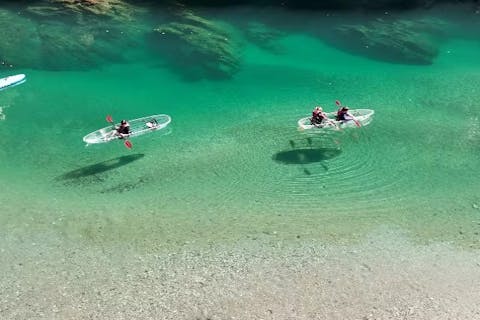 【☆数量限定☆】＼＼冬季＊*お得な1,300円OFF／／仁淀ブルーが最も綺麗な季節到来！クリアカヤック宙船（そらふね）体験／※スイーツは付きません