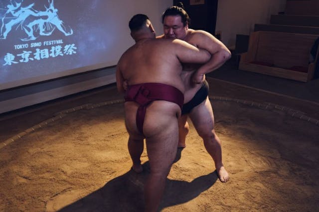 【東京・銀座】相撲を家族全員で体験しよう！ウェルカムドリンクつき！