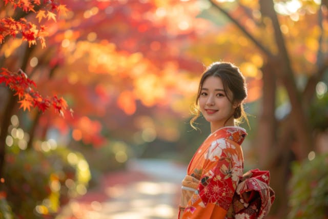 【京都・四条・二条城・着物レンタル】歴史と風情が息づく京都の街を、あなただけの特別な着物姿で歩いてみませんか？二条城や祇園、八坂神社などの名所巡りにピッタリです。