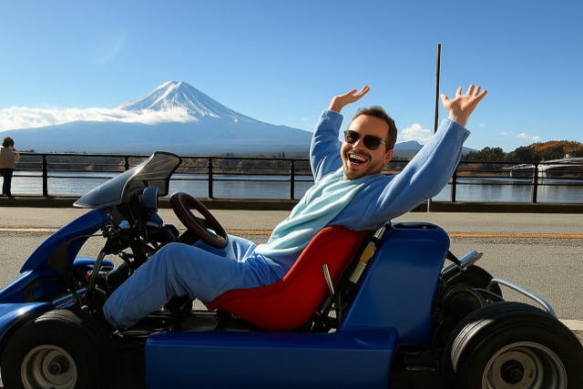 【山梨・富士山エリア】公道カートツアー90分コース　絶景スポットを安全ガイド付きで爽快ドライブ！