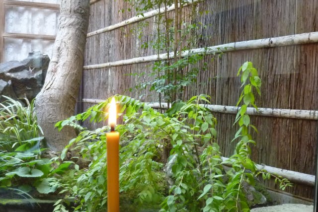 越前和ろうそくの灯と香袋作り体験