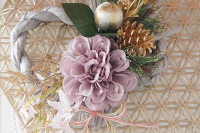 東京 池袋】アーティフィシャルフラワー お正月しめ縄飾り製作