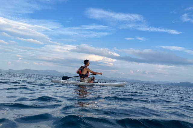 【福島・猪苗代・SUP】猪苗代湖唯一の島「翁島」までSUPでGO！　猪苗代湖上SUPガイドツアー