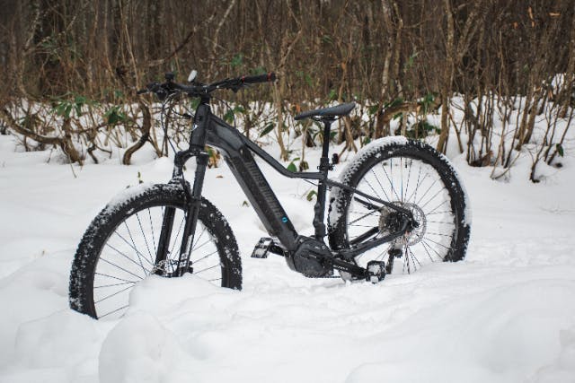 【秋田・田沢湖】雪景色の中を駆ける！雪上サイクリングツアー！