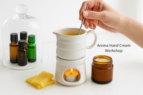 【土日祝限定】日本ミツバチの蜜蝋で作るアロマハンドクリーム