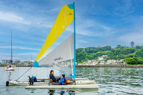 【湘南、江ノ島でヨット体験】＊気軽にできる、足漕ぎペダルつきで安心　ホビーアイランドのプラン詳細