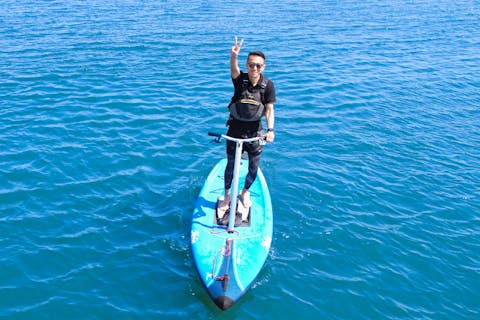 【1人乗り】江ノ島海上散歩！足漕ぎSUP