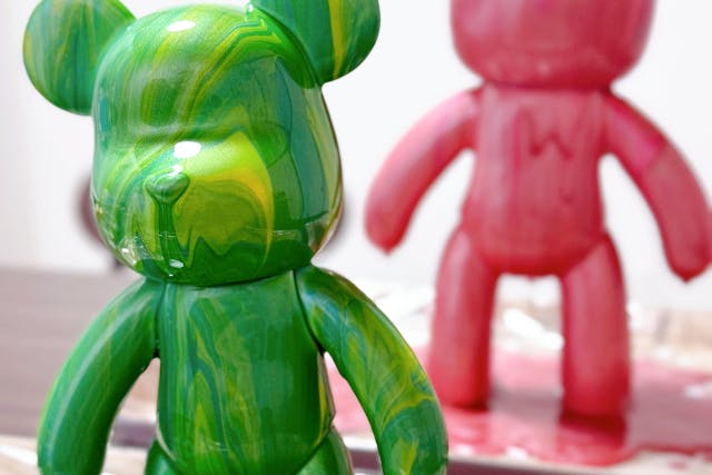 とろ〜りアートでつくる世界にひとつのポーリングベア18cmまたは23cm