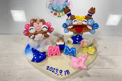 沖縄・シーサー作り】ウェディングシーサー土から作る体験！全席