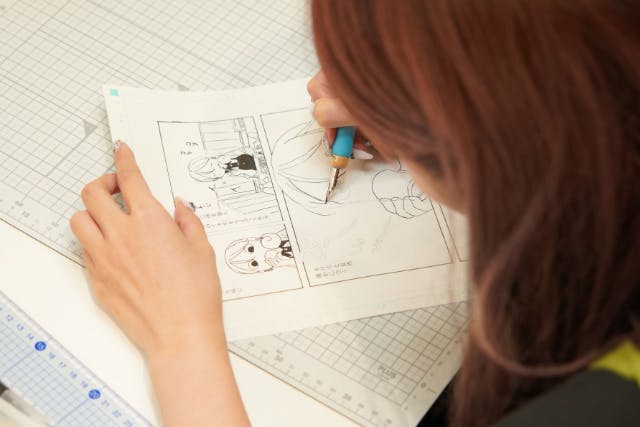 漫画ペン入れ体験 熊本漫画道場