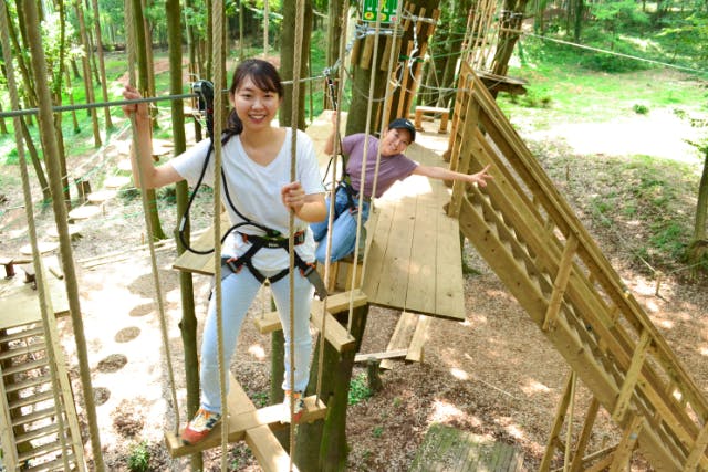 【栃木・フォレストアドベンチャー】小学1年生かつ身長110㎝以上からOK！トレックコース90分プラン