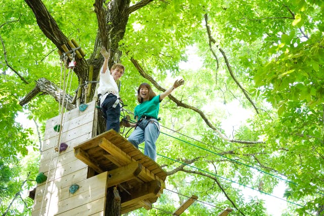【栃木・フォレストアドベンチャー】小学1年生かつ身長110㎝以上からOK！トレックコース120分プラン