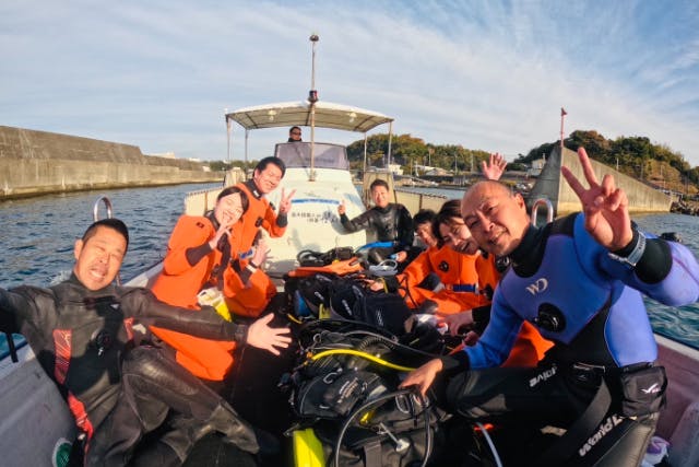 【宿泊選択可】和歌山県みなべ２ボートダイブ　魚影が濃くマクロもワイドもランチも美味しい！
