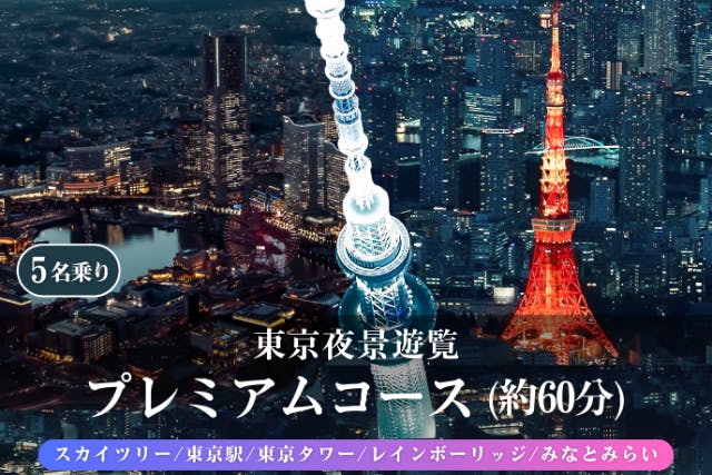 東京ヘリコプター遊覧｜最上位 夜景プライベートクルージング 60分