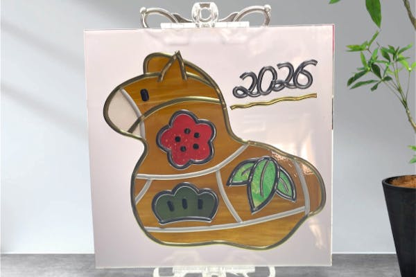 岡山・倉敷・グラスアート】スタンド式グラスアートを作ろう！ 干支の