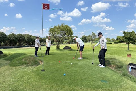 小学生から遊べる！奈良・広陵パークゴルフ半日体験＆選べる特典（広陵くつしたプレゼント or 地元ランチ）