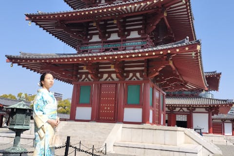 着物と歴史ある寺での仏教体験で非日常な時間を過ごす