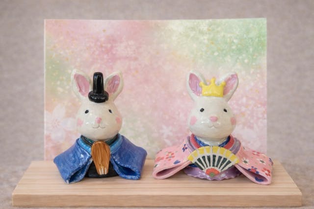 ＼うさぎ雛／守り雛作り陶芸ワークショップ｜子どもOK＆初心者歓迎～陶芸ワークショップ90分｜名古屋のプラン詳細