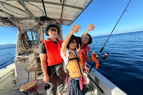 高知県・釣って、泊まる。すくもBOXファミリー船釣りプラン！宿泊付き、手ぶらでOK！無料レンタル付き