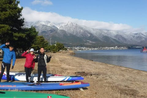 【滋賀・琵琶湖】SUP学割・貸切プラン！-新Wani Base-で水上散歩 レンタル込み！3名様以上(期間限定)