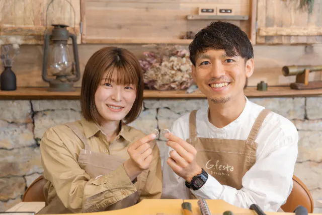 【岡崎・ペアリング制作】カップルやお友達・ご夫婦でオンリーワンのペアリング制作！＜木目金＞