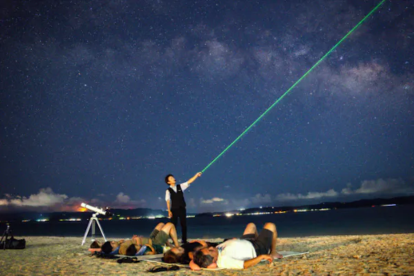 沖縄・古宇利島（今帰仁村）星空ツアー】天体望遠鏡＆星空記念フォト
