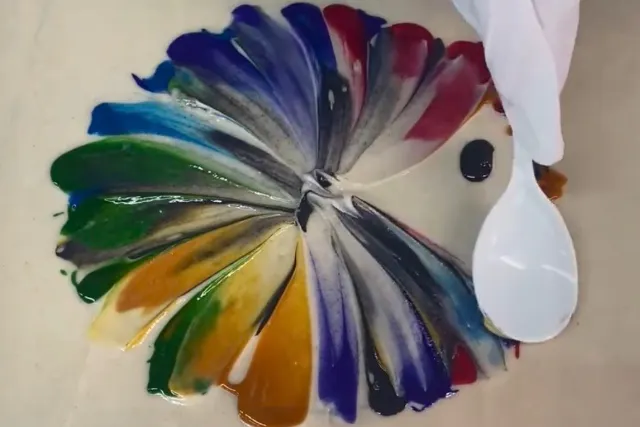 京都の珍しい染め技法『糊転写染め』でオリジナルアート作品を作ろう！