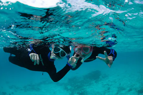 大人気ドローン撮影あり！【半日/石垣島・竹富島・西表島】ボートで行く！2ポイントシュノーケル！綺麗な珊瑚礁＋可愛い熱帯魚が見れる！海亀遭遇率高確率！撮影無料サービス！