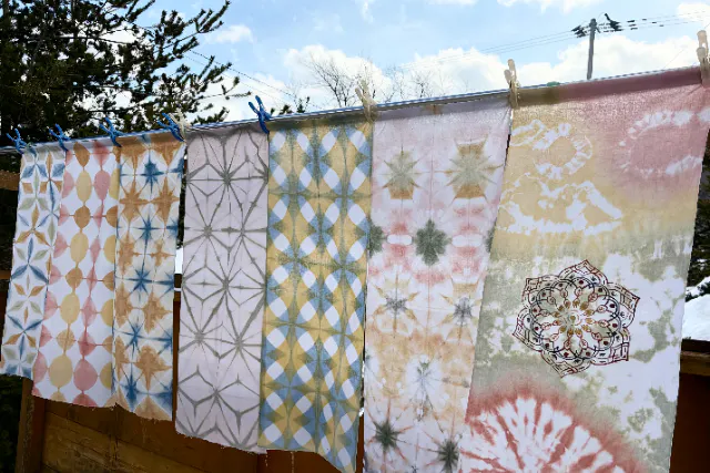 北海道・日高町でベンガラ染め体験～3歳から参加OK～