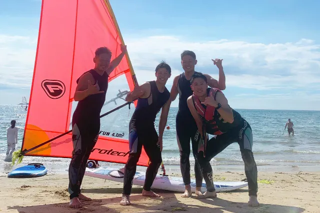 【初心者歓迎】海の上を風で走る！ウィンドサーフィン体験｜写真・動画付きで思い出GET！】