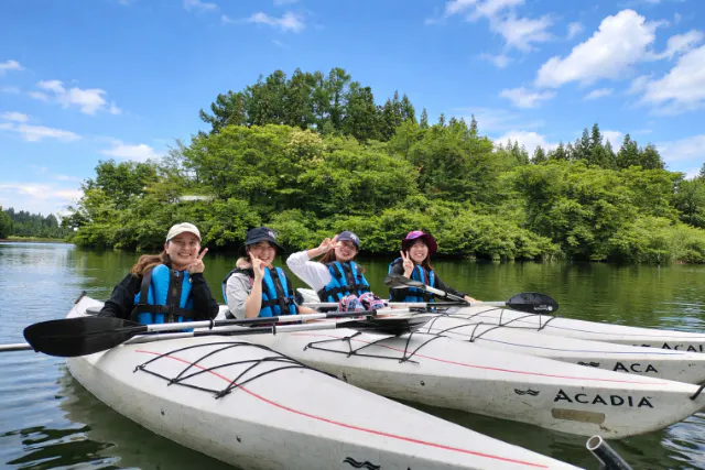 初めてでも安心！高原の池カヌー