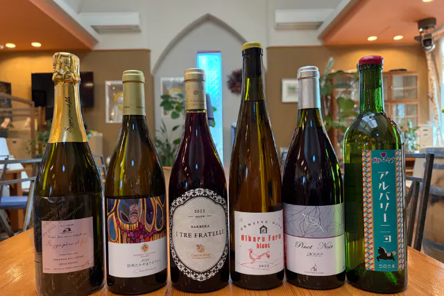 【NAGANO WINE を飲んで体験！】プラン２：千曲川ワインバレー〔北信地区〕コース（50分）お出かけ気分で６種類をテイスティング！