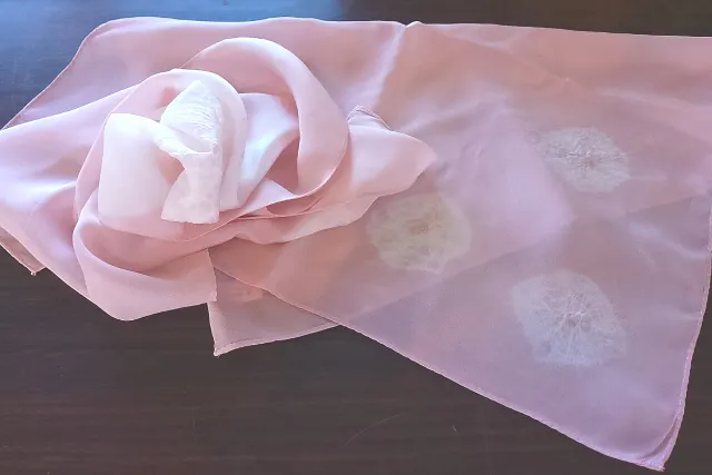 【伊豆大島・染め体験】椿花びら染め体験（初心者OK）