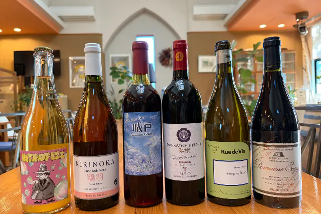 【NAGANO WINE を飲んで体験！】プラン３：長野県の５つのワインバレー全部を飲み比べコース（50分）６種類のグラスで長野県を一周しよう！