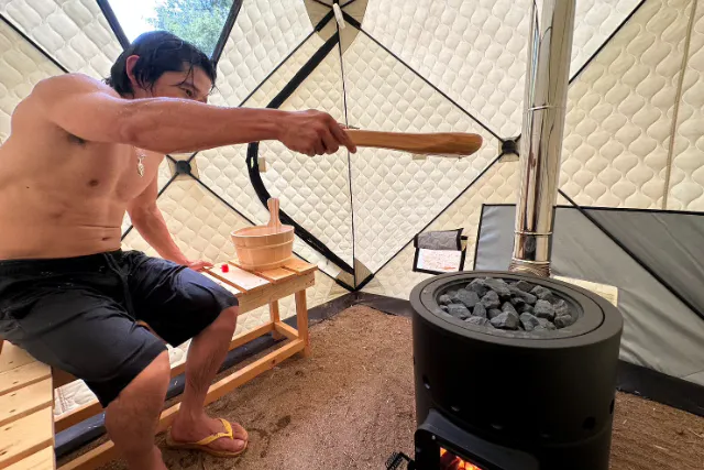 【与田切川沿い】プライベートテントサウナ