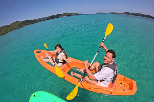 ＳＵＰ、カヤック、シュノーケリング、フィン、ライフジャケット等まとめてセット お得プラン＞奄美大島【SUP＋クリアカヤック＋シュノーケリング