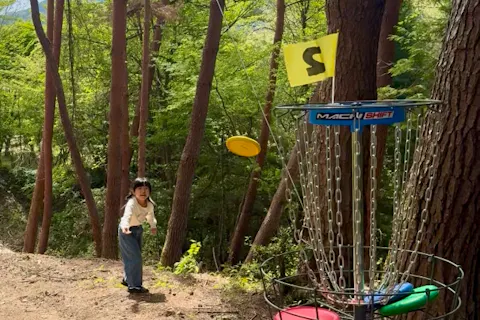 【愛媛・久万高原・ディスクゴルフ】 森林の中をかけまわる大冒険！大自然を満喫しよう！！
