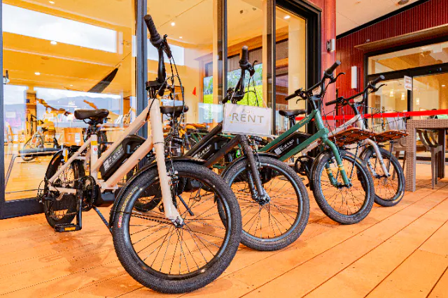 【長野・飯山市・レンタサイクル】電動アシスト付き自転車で楽々サイクリング！