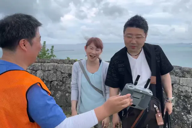 【沖縄・勝連城跡】ドローン撮影体験｜夫婦二人旅・世界遺産大人旅の思い出に！