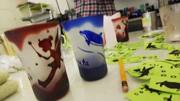 サンドブラスト本部教室 砂で削るガラス工芸教室に投稿された画像（2018/10/31）