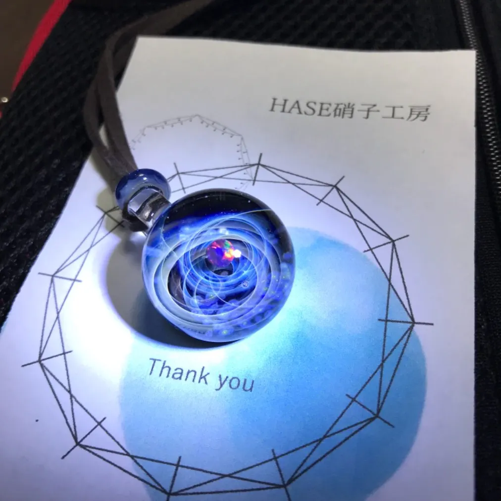 HASE（ハセ）硝子工房の口コミ ｜憧れだった宇宙ガラスペンダント