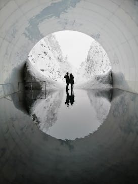 清津峡渓谷トンネルに投稿された画像（2020/12/19）