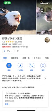 那須どうぶつ王国に投稿された画像（2021/2/21）