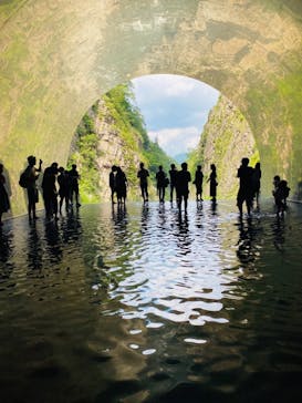 清津峡渓谷トンネルに投稿された画像（2021/7/24）