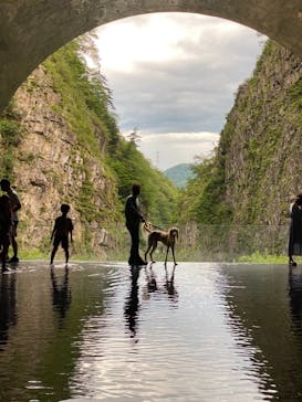 清津峡渓谷トンネルに投稿された画像（2021/8/9）