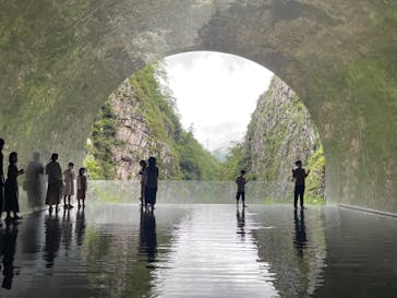 清津峡渓谷トンネルに投稿された画像（2021/8/10）