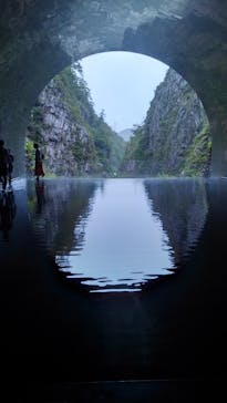 清津峡渓谷トンネルに投稿された画像（2021/8/13）